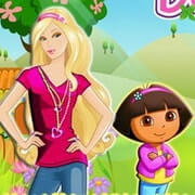 Barbie and Baby Dora